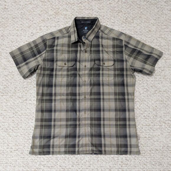 Kuhl Other - Kuhl Mens Sz L Earth-tone Button Up Shirt Outdoor Hiking Normcore Utility